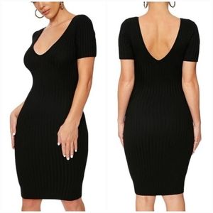 NAKED WARDROBE The Ribbed Mood Dress